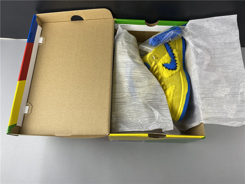grateful dead x nike sb dunk low“ yellow bear” cj5378-700