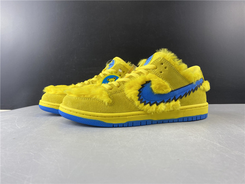 grateful dead x nike sb dunk low“ yellow bear” cj5378-700