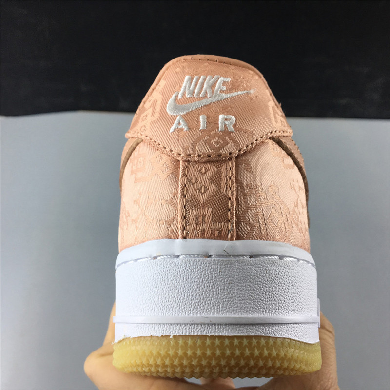 clot x nike air force 1 low rose gold cj5290-600