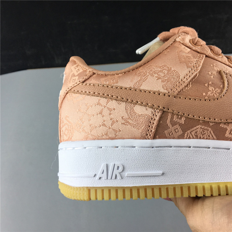 clot x nike air force 1 low rose gold cj5290-600