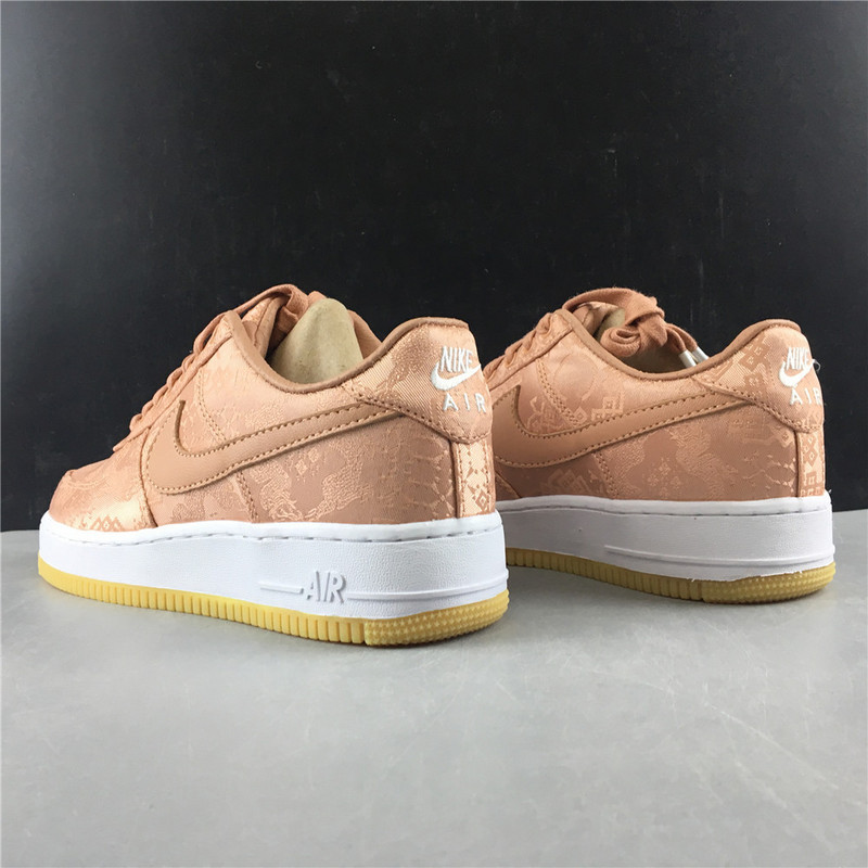 clot x nike air force 1 low rose gold cj5290-600