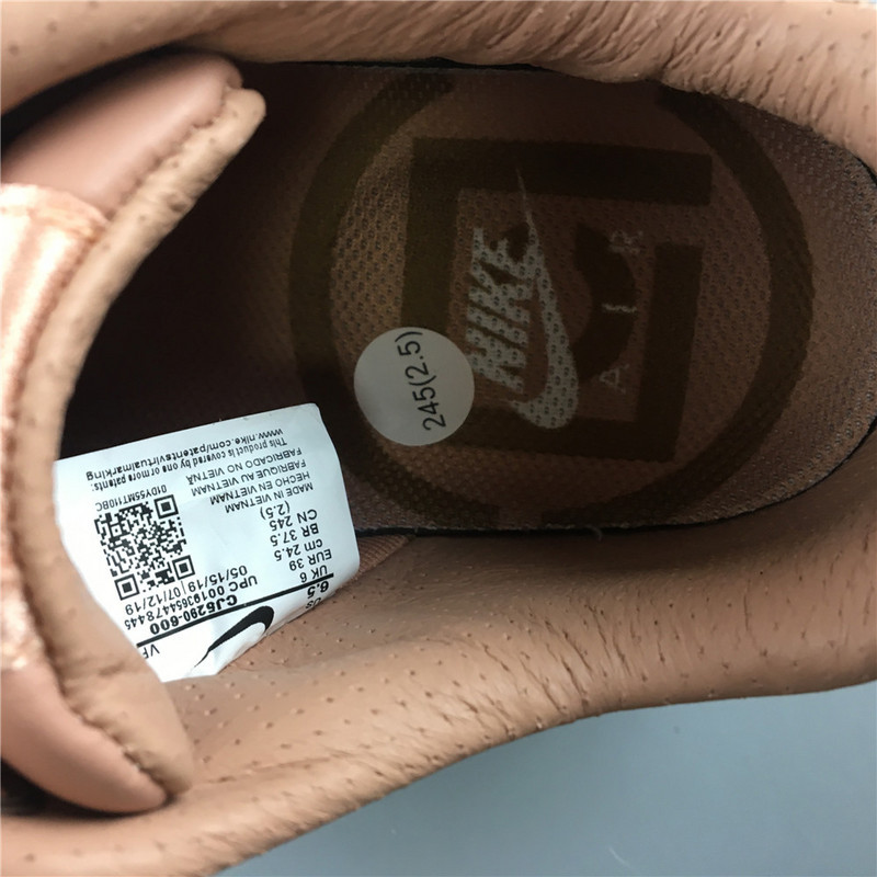 clot x nike air force 1 low rose gold cj5290-600