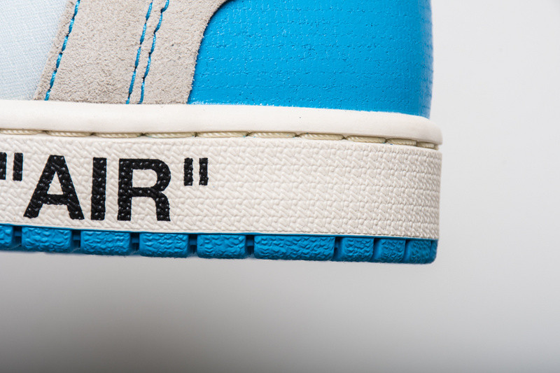 owt nike air jordan 1 unc blue aq0818-148