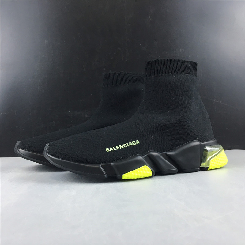 ba*len*cia*ga speed trainer sneakers with yellow botT0m