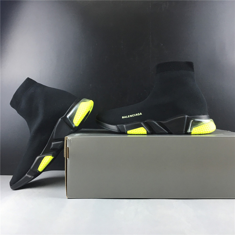 ba*len*cia*ga speed trainer sneakers with yellow botT0m