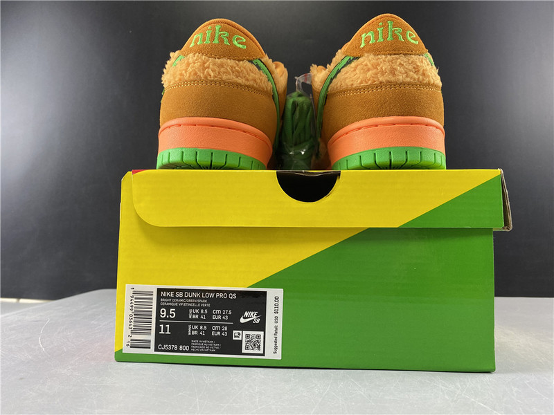 dead x nike sb dunk low“ orange bear” cj5378-800