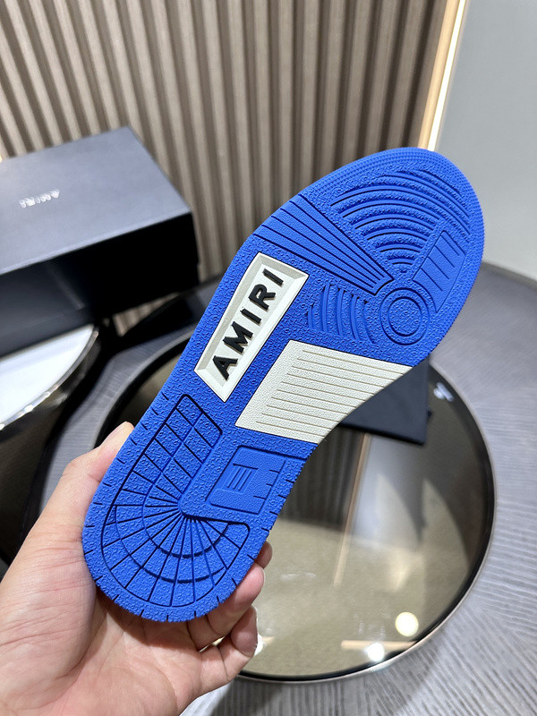 amiri skel top leather sneakers