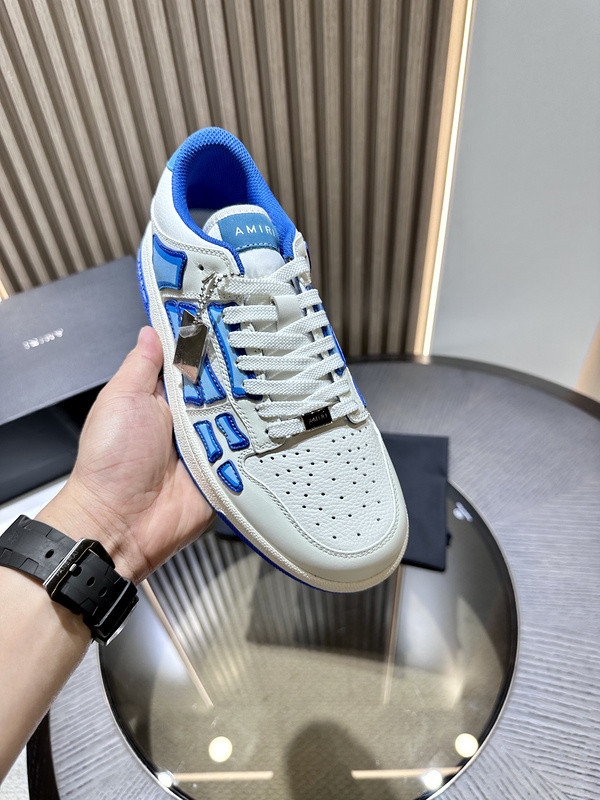 amiri skel top leather sneakers