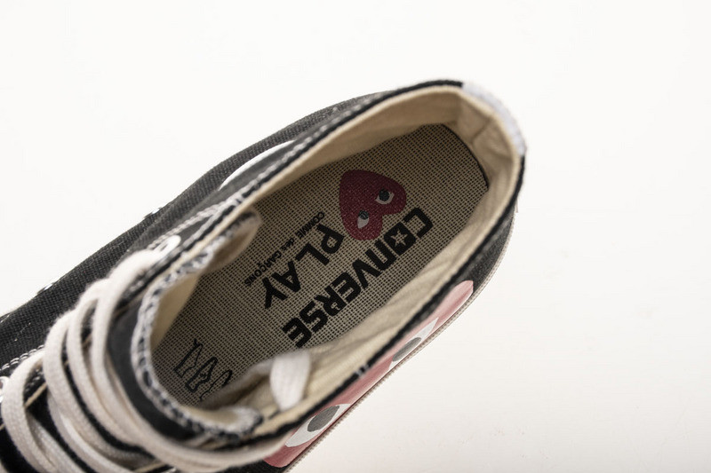 converse chuck taylor all-star 70s hi comme des garcons play black 150204c