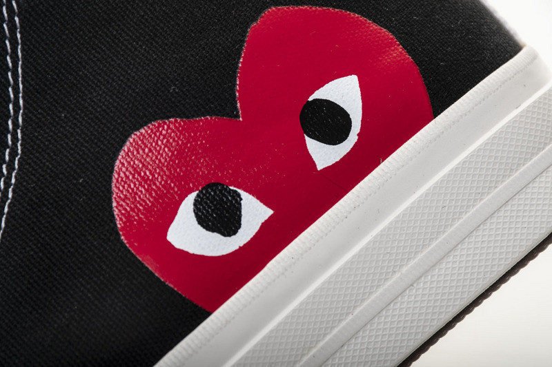 converse chuck taylor all-star 70s hi comme des garcons play black 150204c