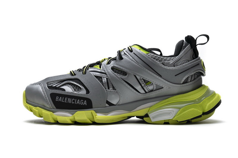 Ba*len*cia*ga track 3.0.silver green