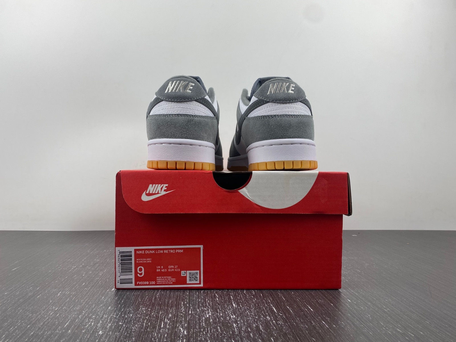 nike dunk low smoke grey fv0389-100