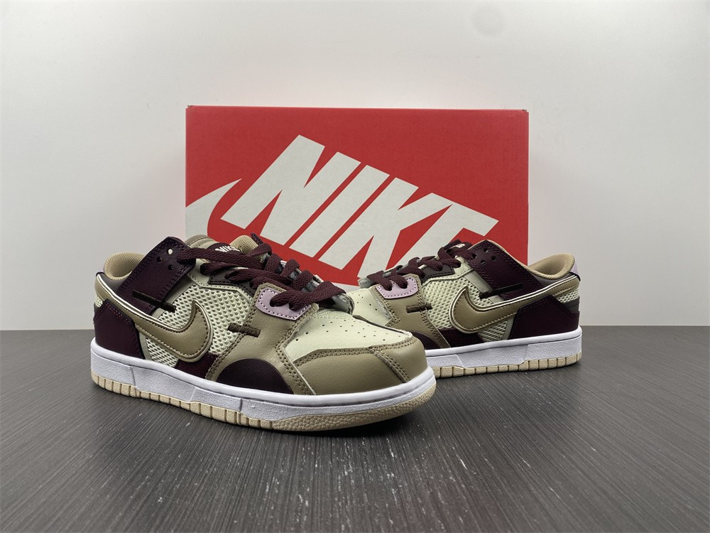 nike dunk low scrap latte - dh7450-100