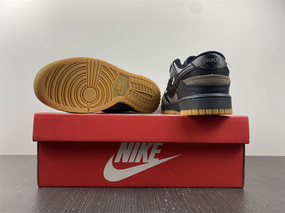 nike dunk low scrap black gum - db0500-001