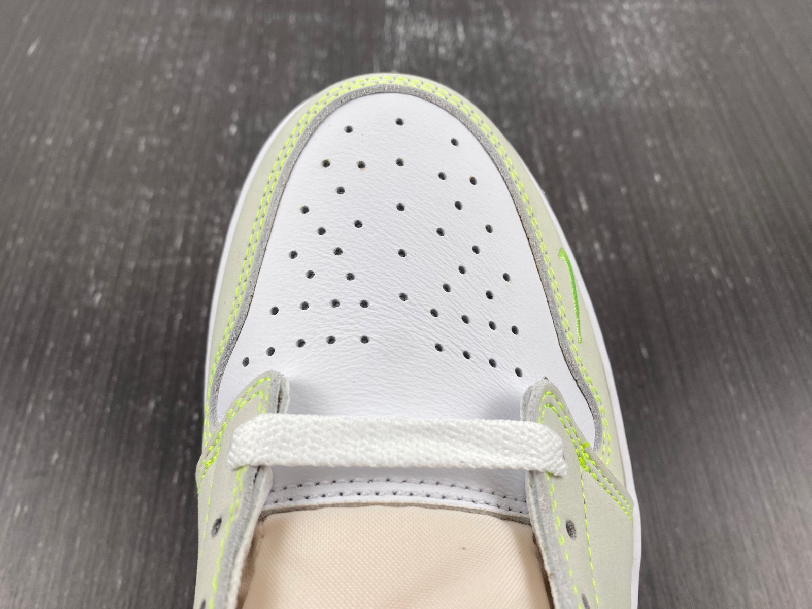 jordan 1 retro low white ghost green black dm7837-103