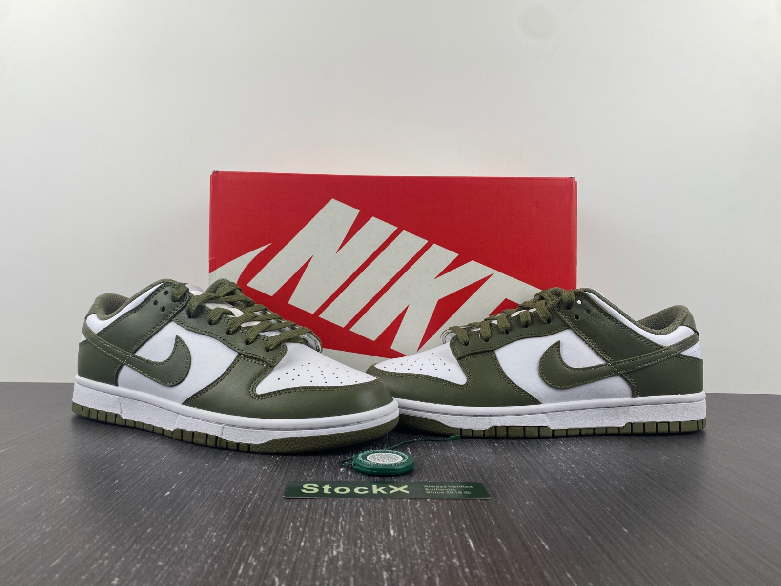 nike dunk low medium olive (w) - dd1503-120