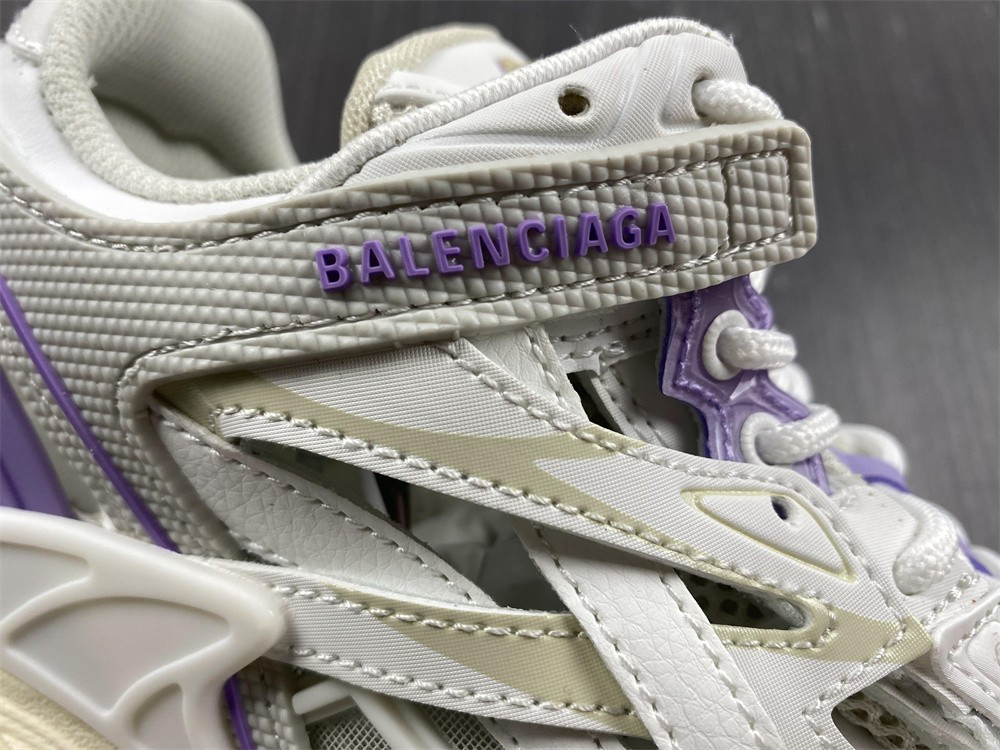 Ba*len*cia*ga track trainer 4.0 white &purple&grey