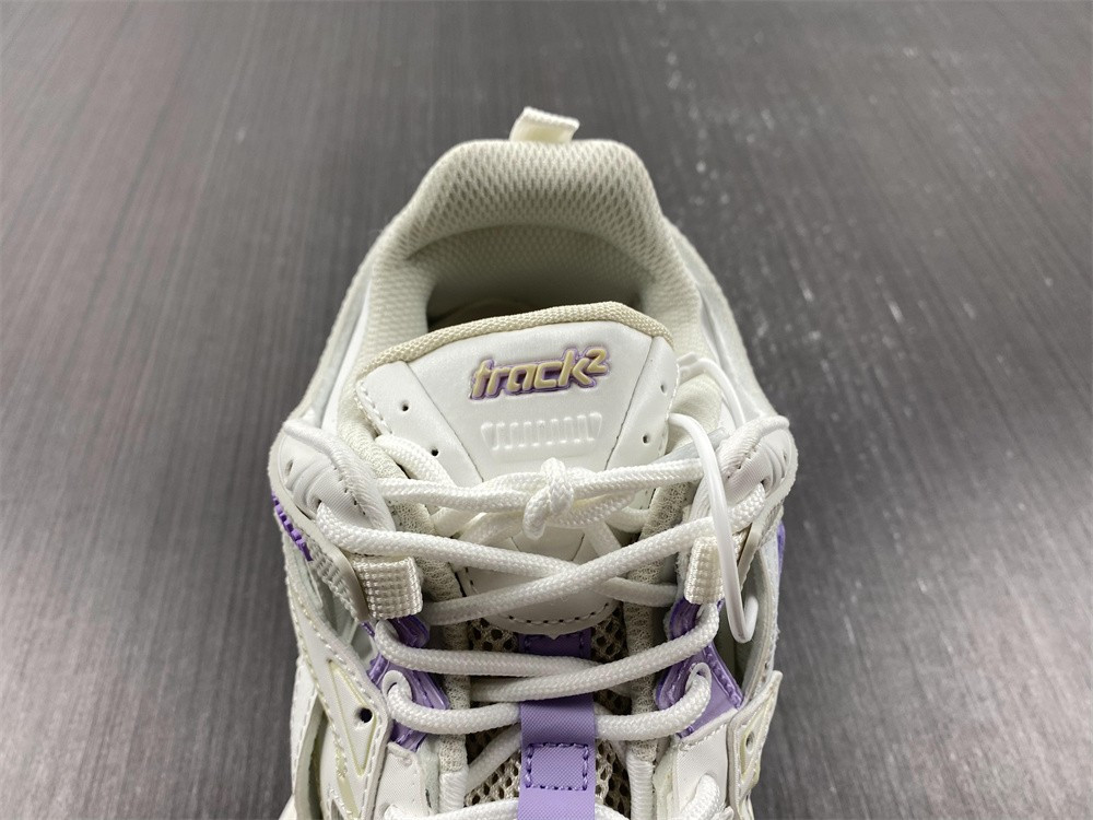 Ba*len*cia*ga track trainer 4.0 white &purple&grey