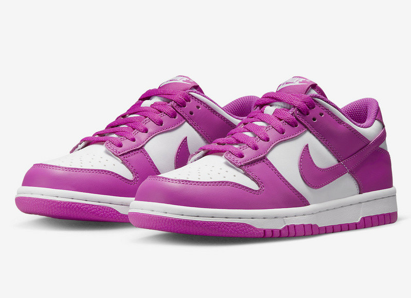 nike dunk low active fuchsia (gs) - fj0704-100