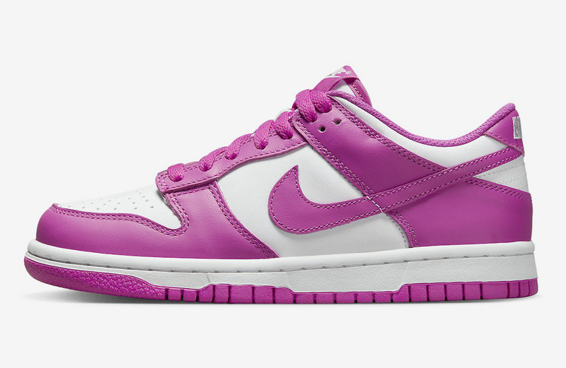 nike dunk low active fuchsia (gs) - fj0704-100