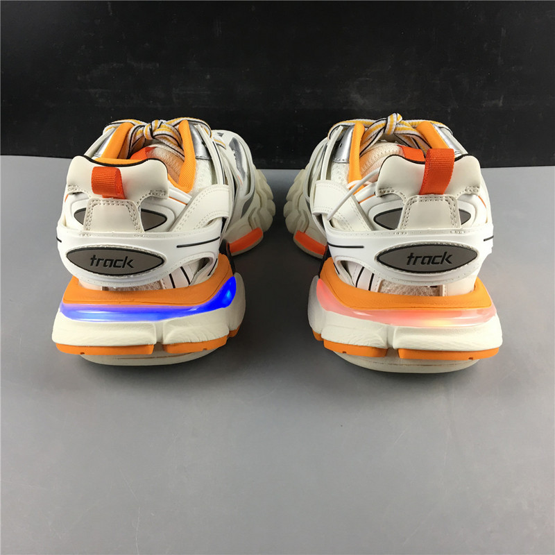 Ba*len*cia*ga 3.0 track trainer orange white with led