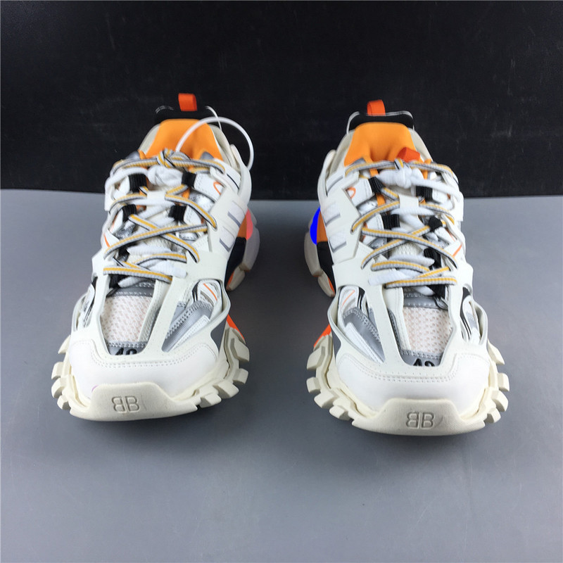 Ba*len*cia*ga 3.0 track trainer orange white with led
