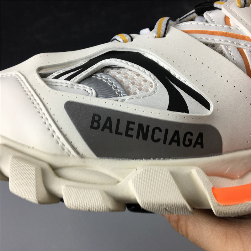 Ba*len*cia*ga 3.0 track trainer orange white with led