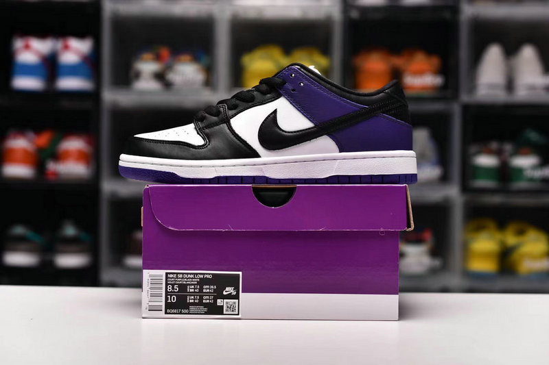 nike sb dunk low court purple men