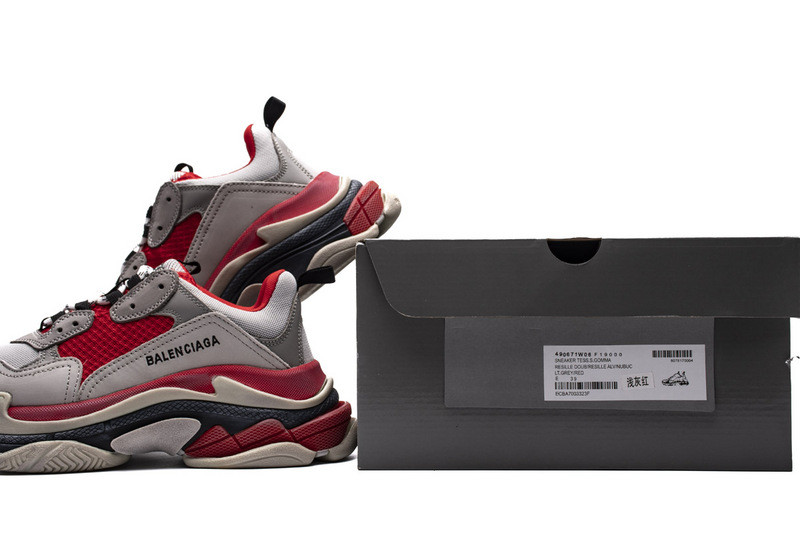 Ba*len*cia*ga triple s grey/red