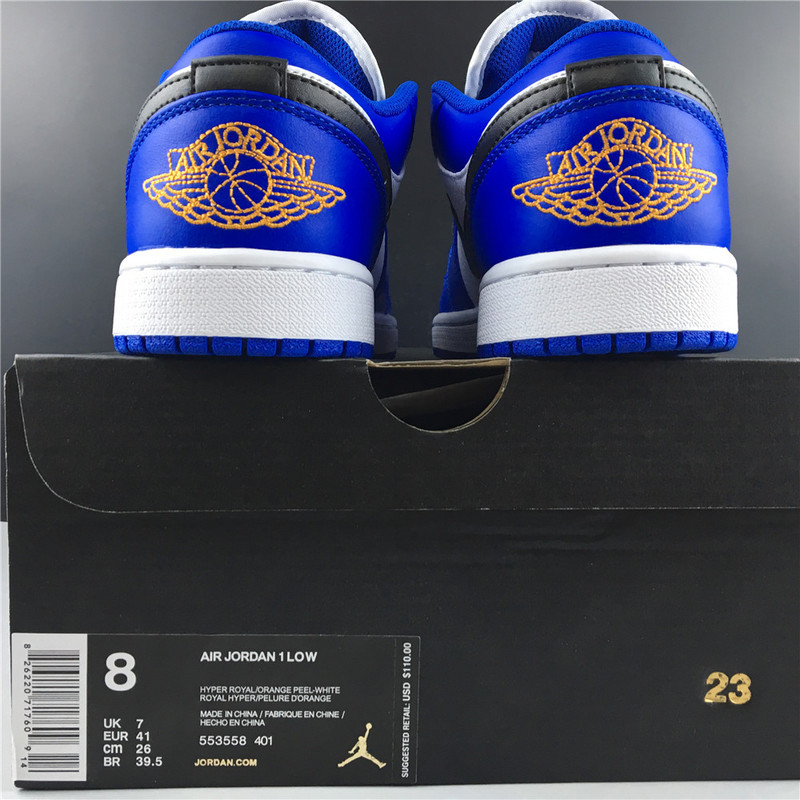 jordan 1 low hyper royal orange peel 553558-401
