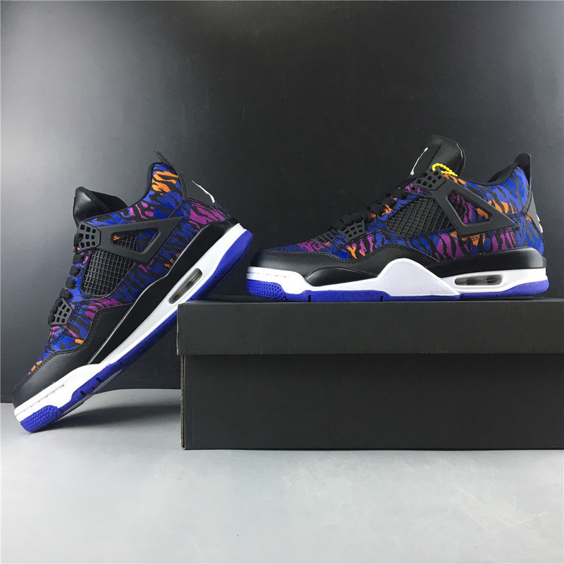 jordan 4 retro black rush violet (gs) - bq9043-005