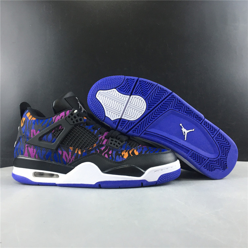 jordan 4 retro black rush violet (gs) - bq9043-005