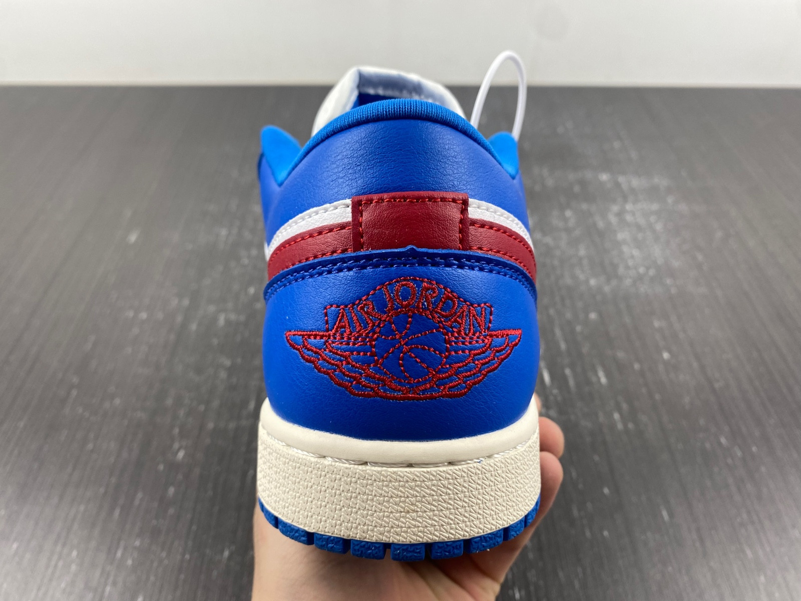 jordan 1 low sport blue gym red (women